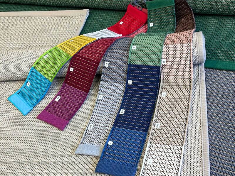 Carpet color pamphlets.
