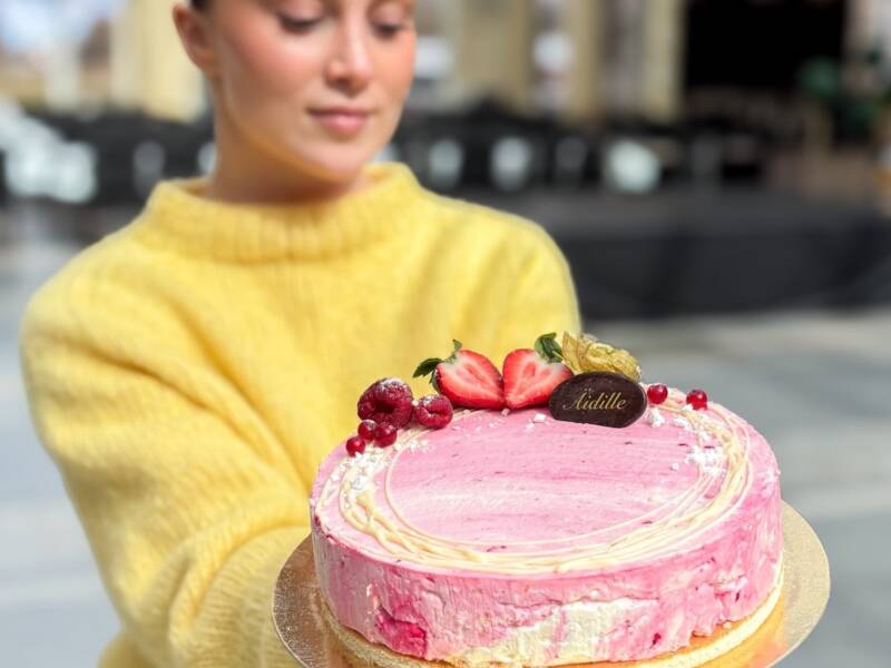 Bakery Voilan kaunis juustokakku.