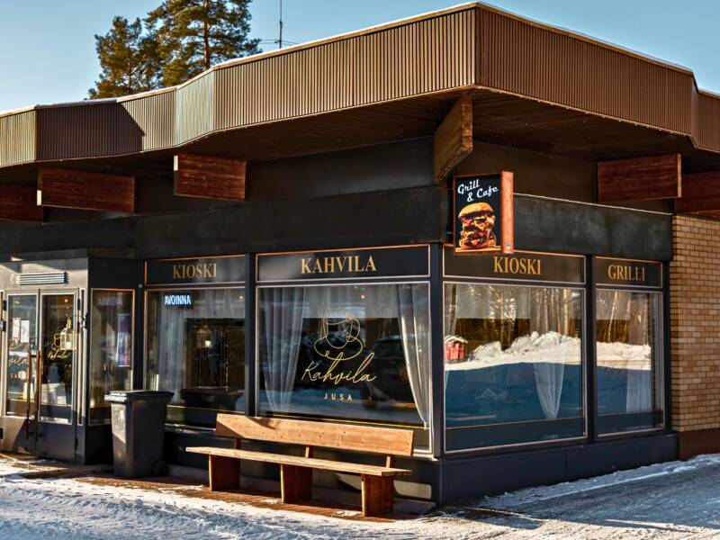 Kahvila Jusa ulkoa.