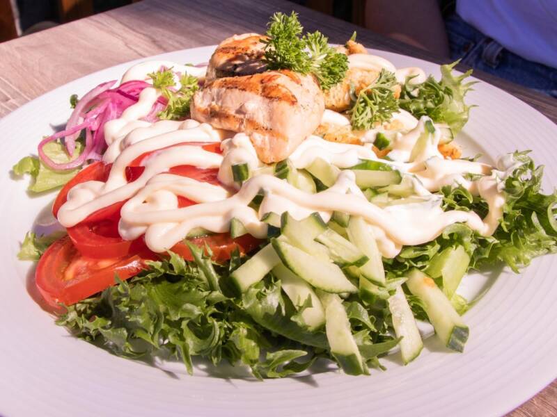 Canyon ravintolan annos.