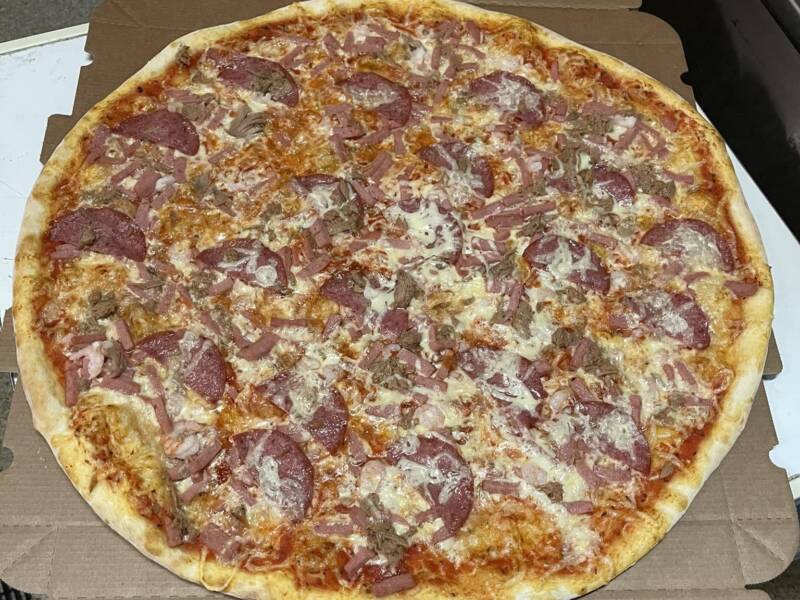 Tasanin pizza.