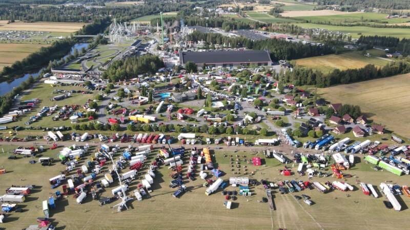 Power Truck Show from the air.