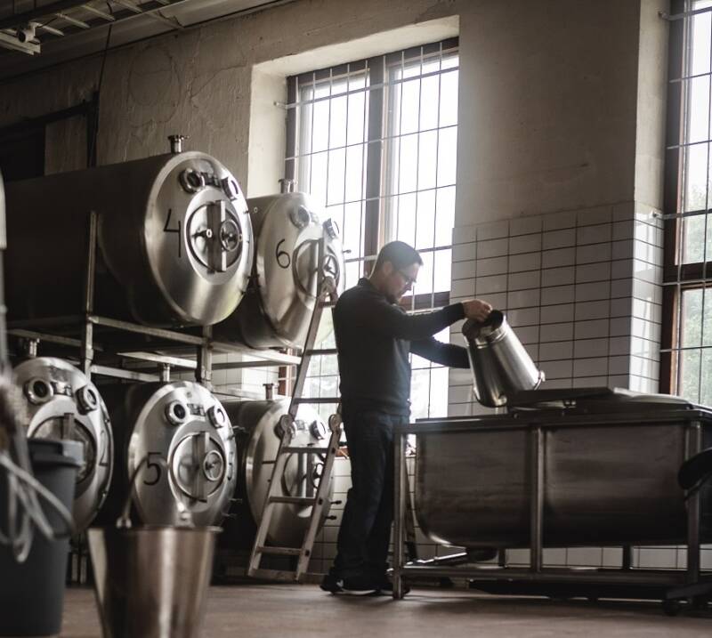 Keijotyön touhussa.